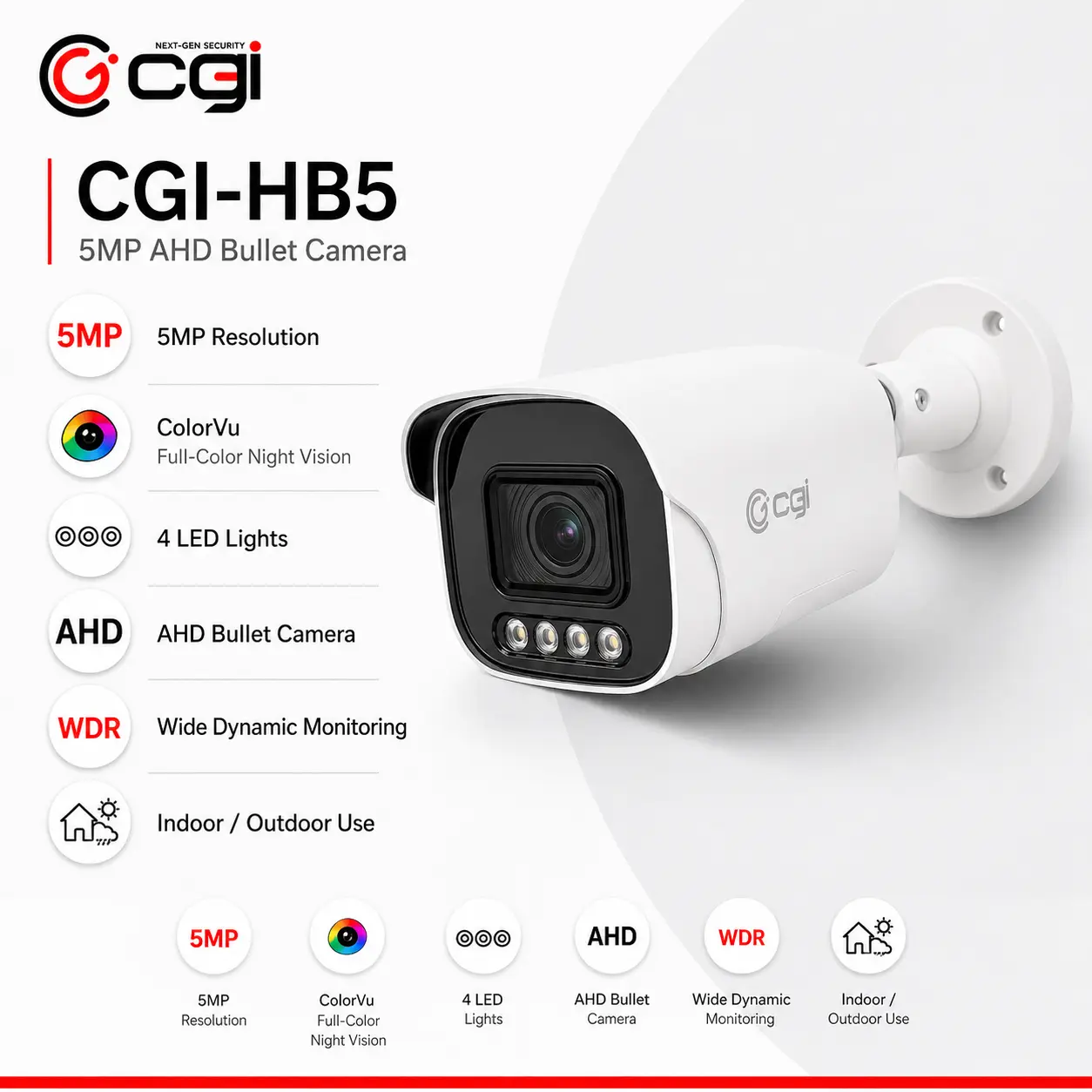 AHD CAMERA 5MP BULLET
